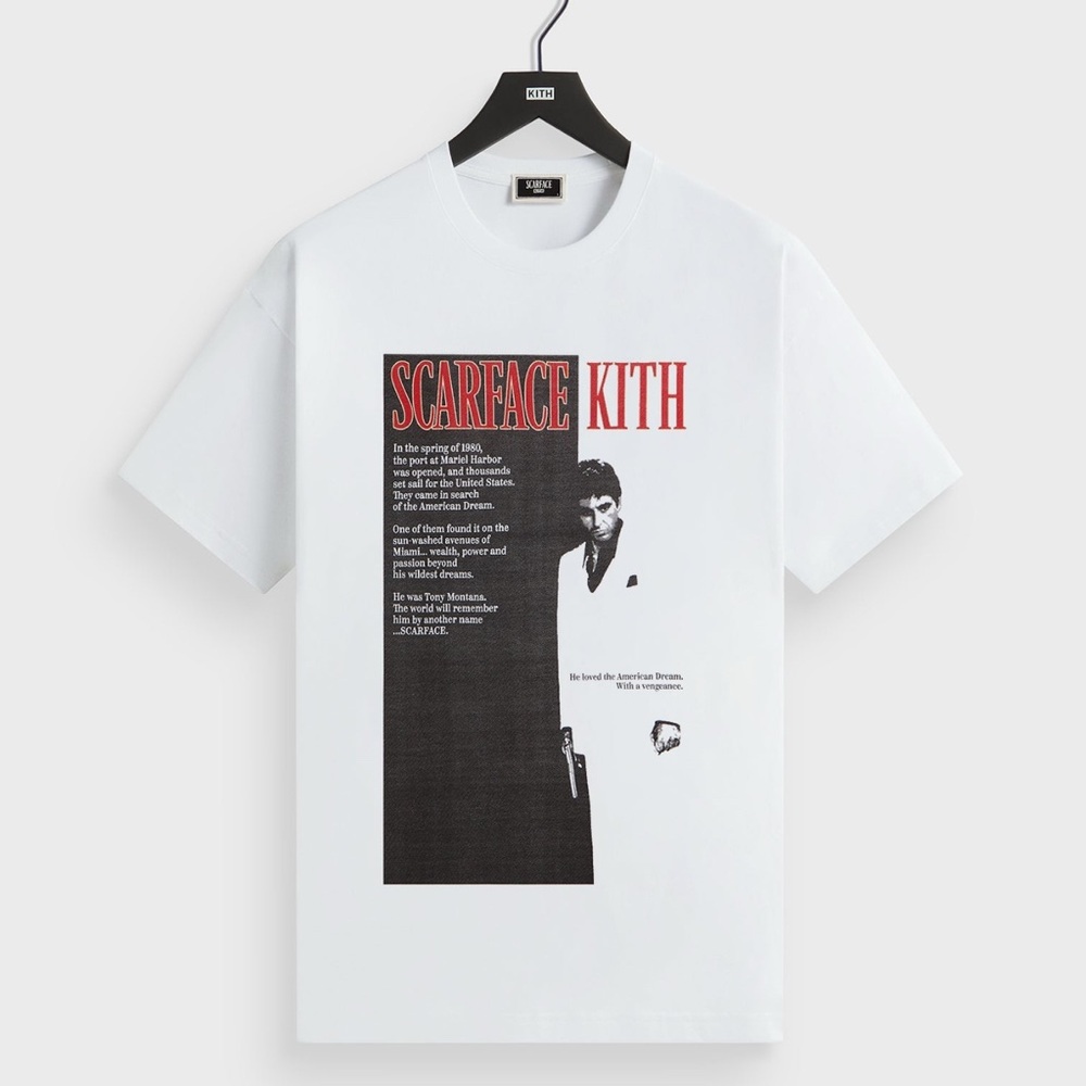 Kith White Scarface Graphic Tee